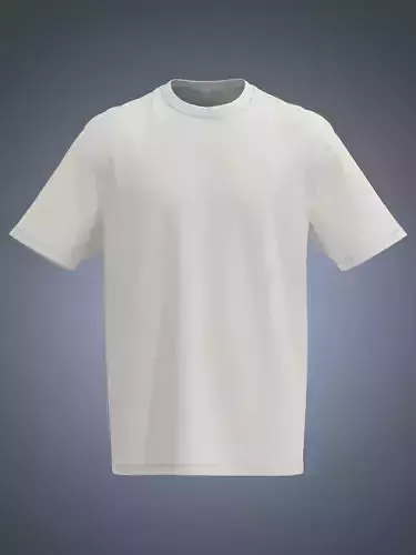 Basic men Tshirt Clo3d 3D model