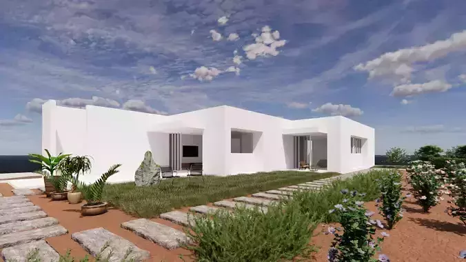 The Void House - pkiNCEPTiON - 3D Architectural Model 