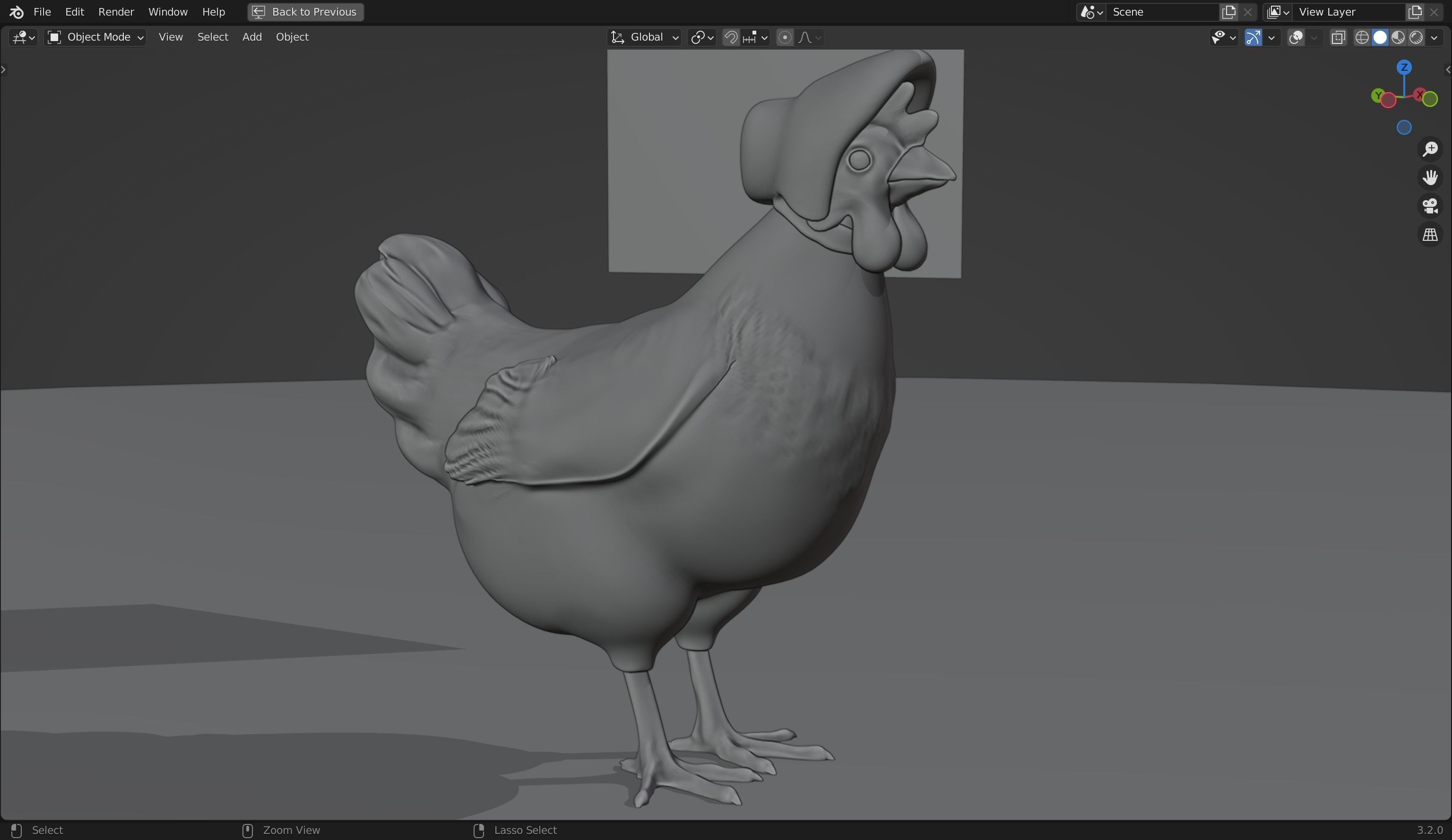 Charming Mrs Red Hen 3D Model from The Adventures of Peter Wheat Low-poly 3D model_23
