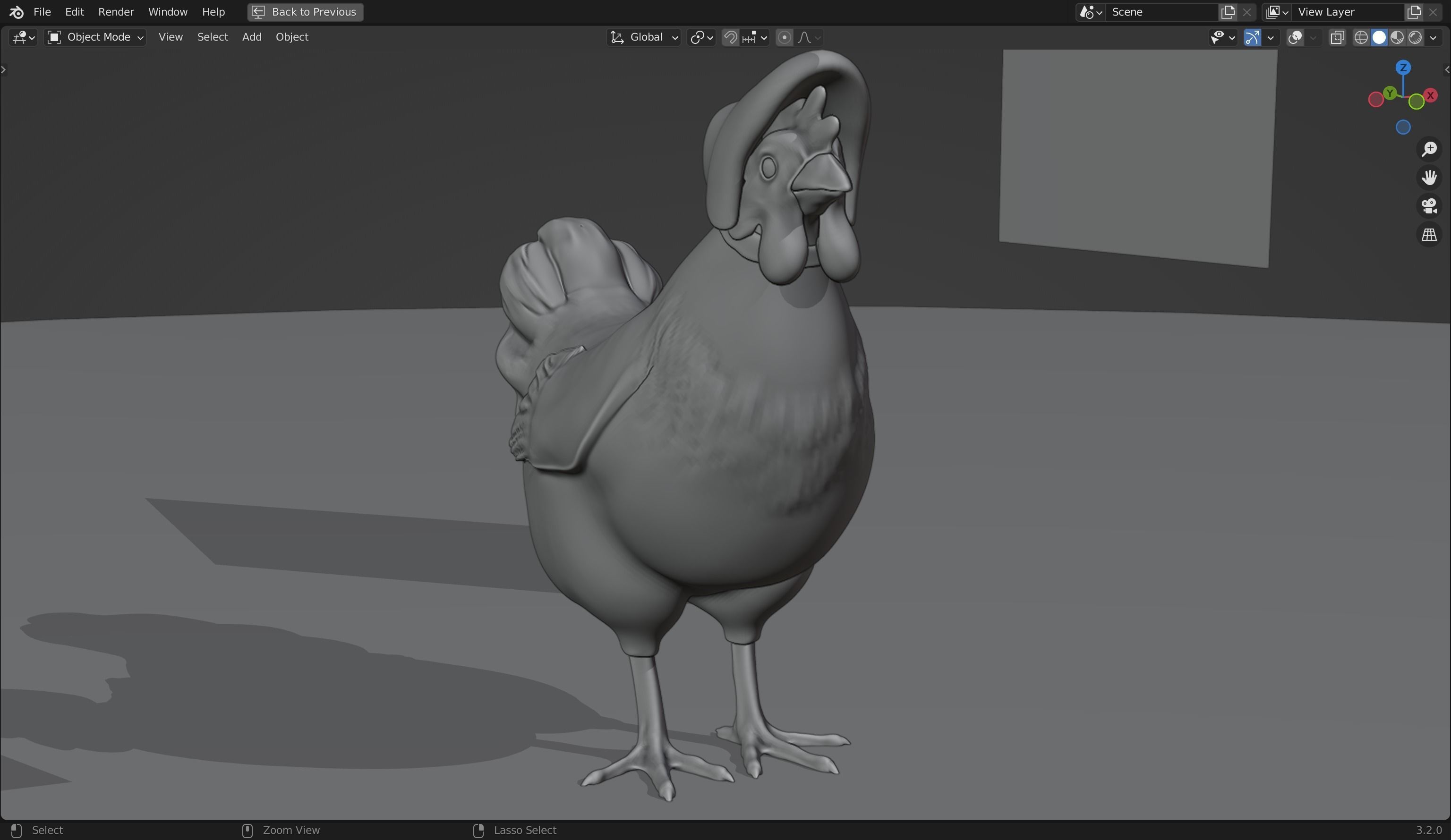Charming Mrs Red Hen 3D Model from The Adventures of Peter Wheat Low-poly 3D model_4