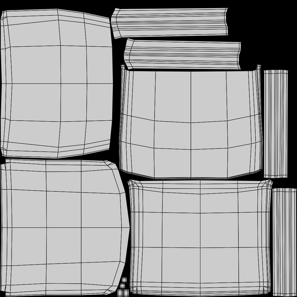 Stackable Plastic Chair Low-poly 3D model_36