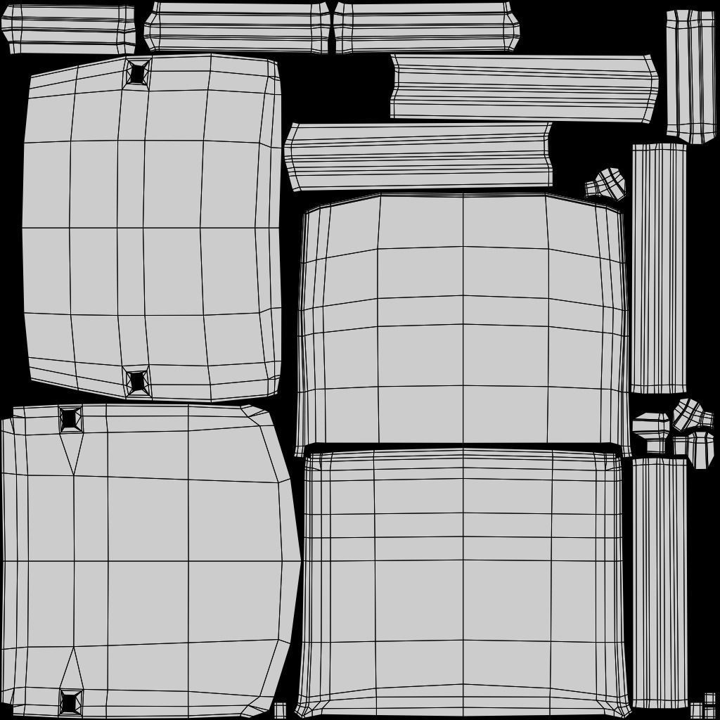 Stackable Plastic Chair Low-poly 3D model_37