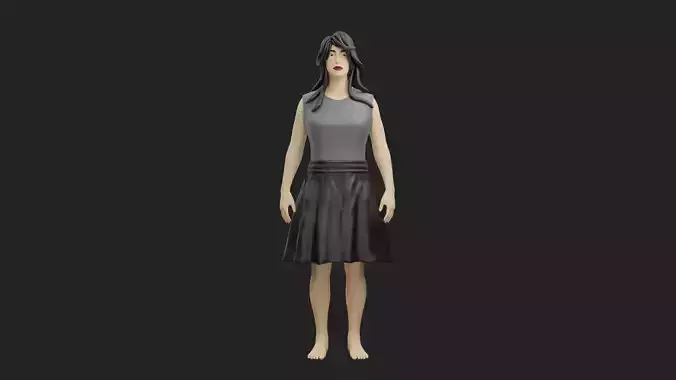 Female Fashion Clothes FFC2 3D print model