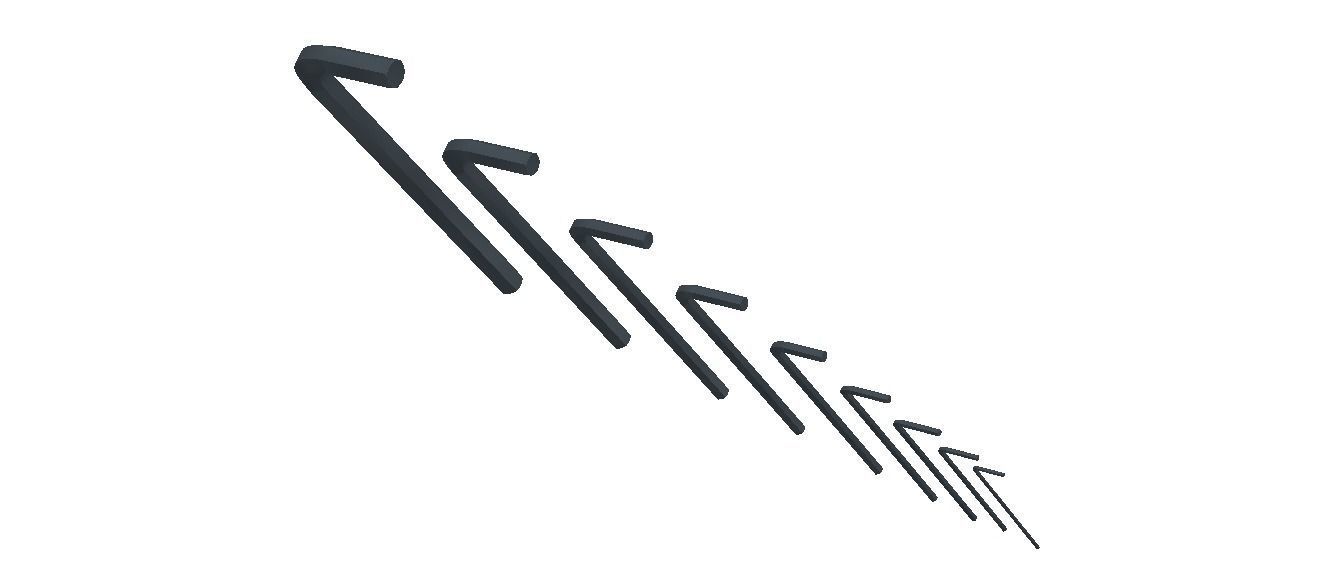 Hex Keys - Long Series Metric 3D model_37