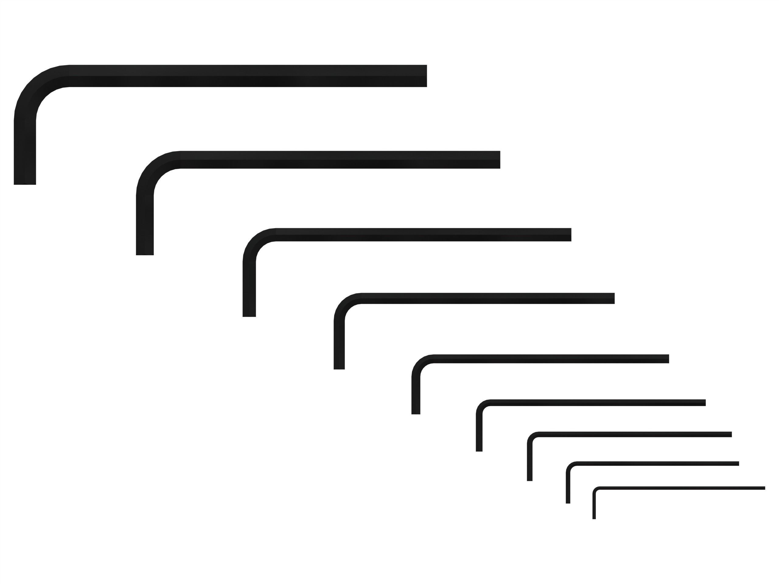 Hex Keys - Long Series Metric 3D model_1