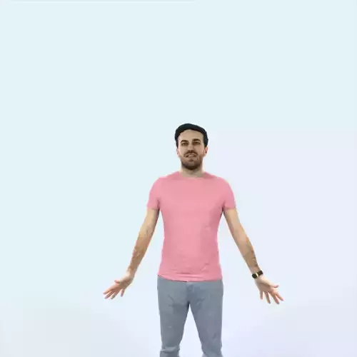 Flow 01L Animated Rigged Casual Man