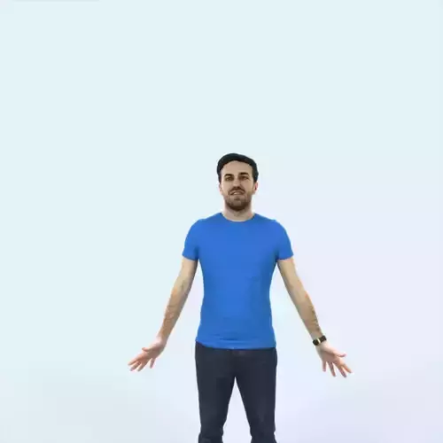 Flow 01K Animated Rigged Casual Man