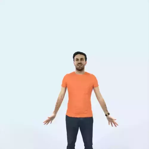 Flow 01J Animated Rigged Casual Man