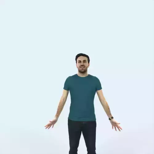 Flow 01G Animated Rigged Casual Man