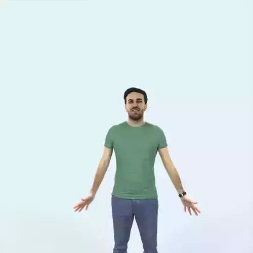 Flow 01F Animated Rigged Casual Man