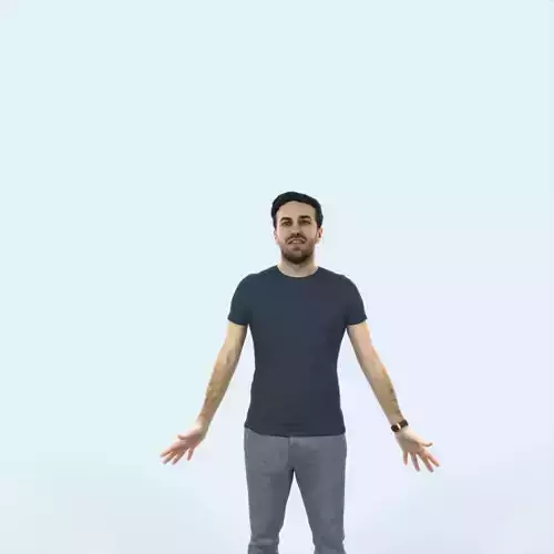 Flow 01E Animated Rigged Casual Man