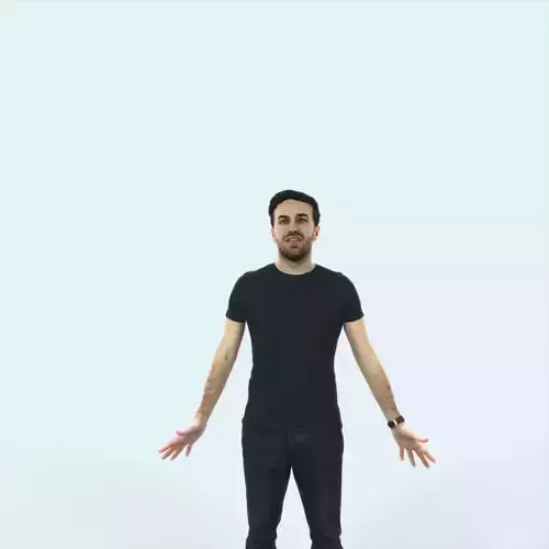 Flow 01B Animated Rigged Casual Man