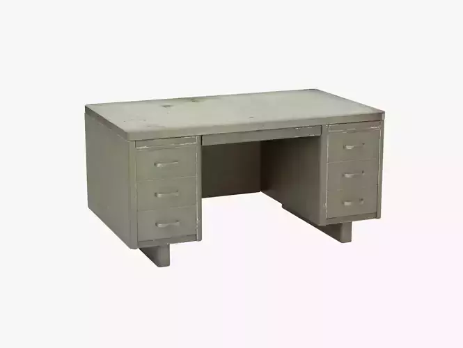 Old Metal Desk