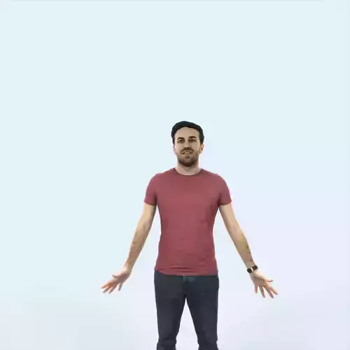 Flow 01A Animated Rigged Casual Man