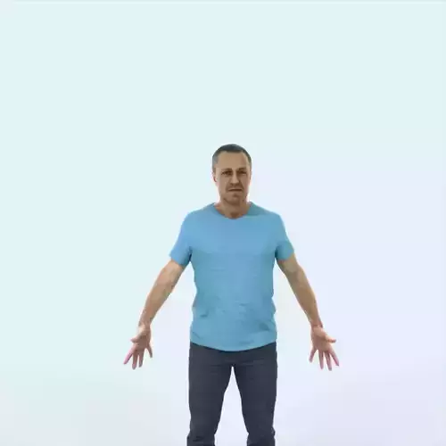 Fortitude 01H Animated Rigged Casual Man