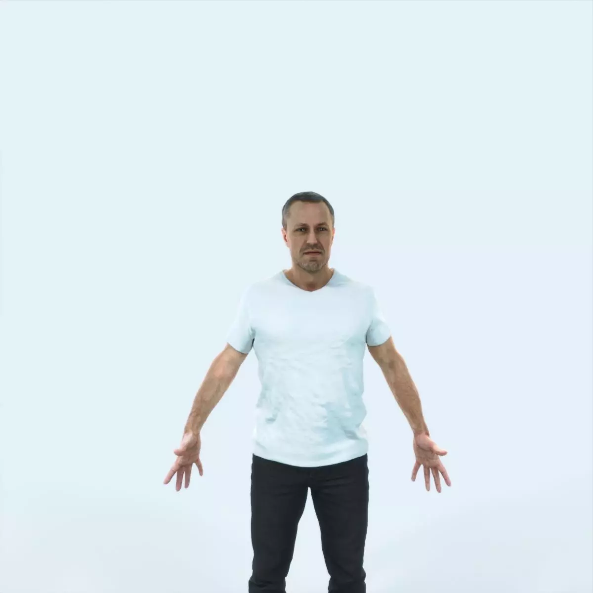 Fortitude 01C Animated Rigged Casual Man Low-poly 3D model