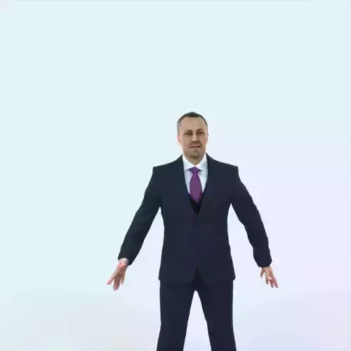 Fortitude 01F Animated Rigged Elegant Business man