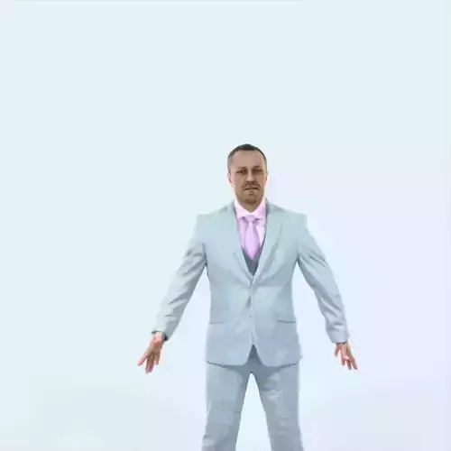 Fortitude 01E Animated Rigged Elegant Business man