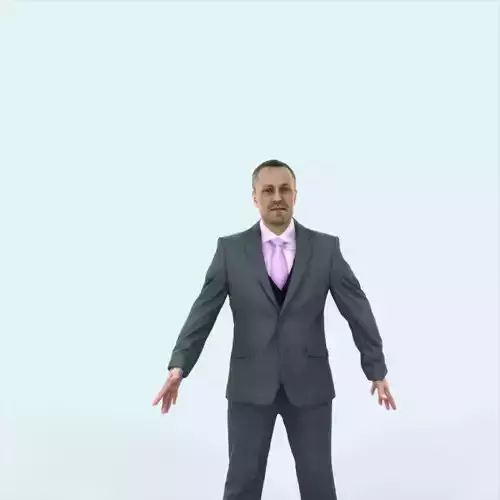 Fortitude 01D Animated Rigged Elegant Business man