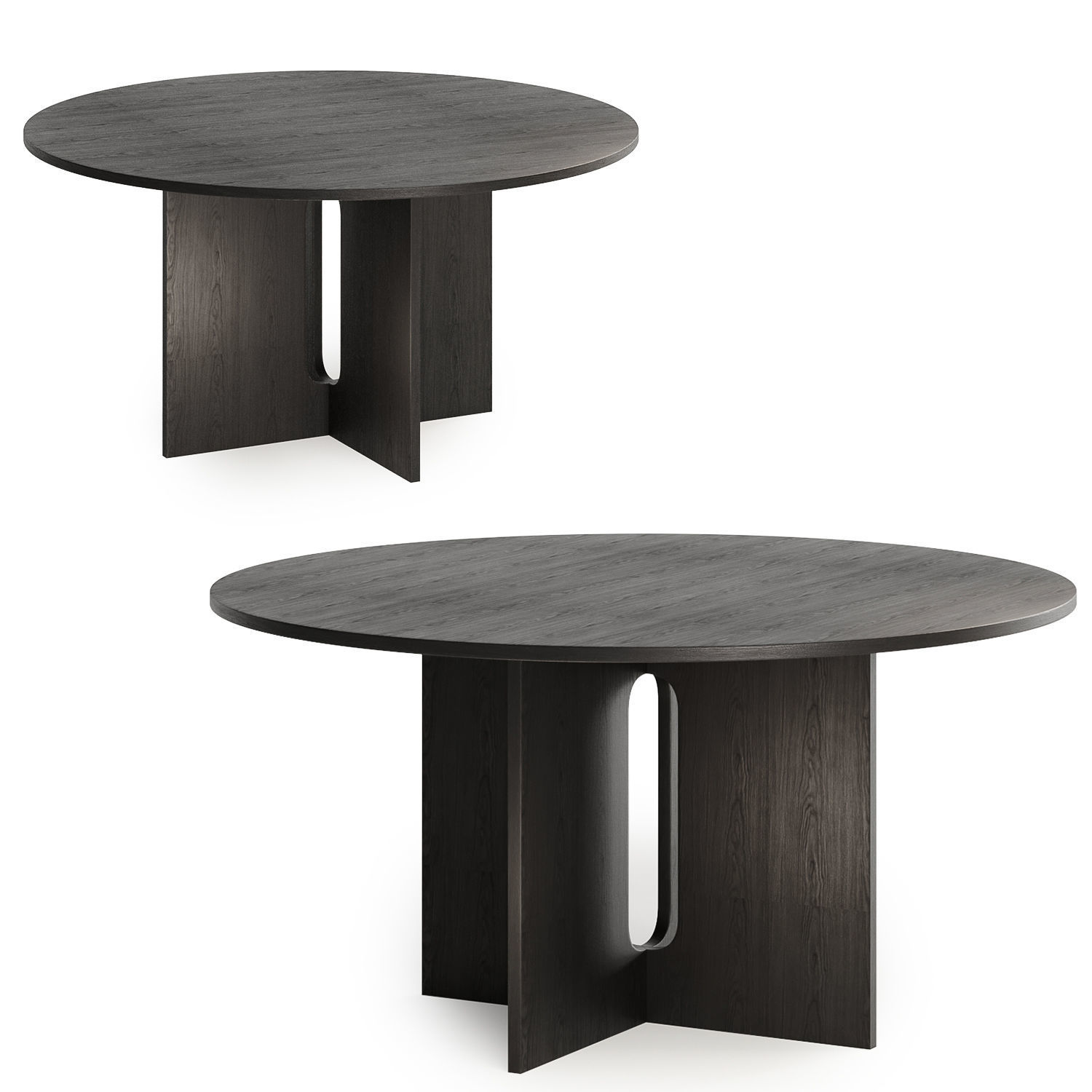 Androgyne dining table Low-poly 3D model_2