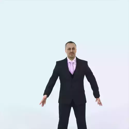 Fortitude 01C Animated Rigged Elegant Business man