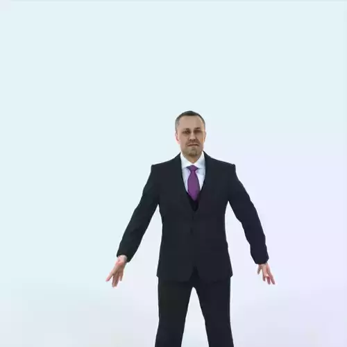 Fortitude 01B Animated Rigged Elegant Business man
