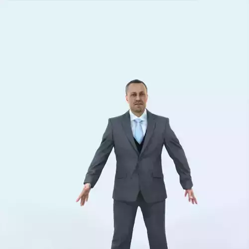 Fortitude 01A Animated Rigged Elegant Business man