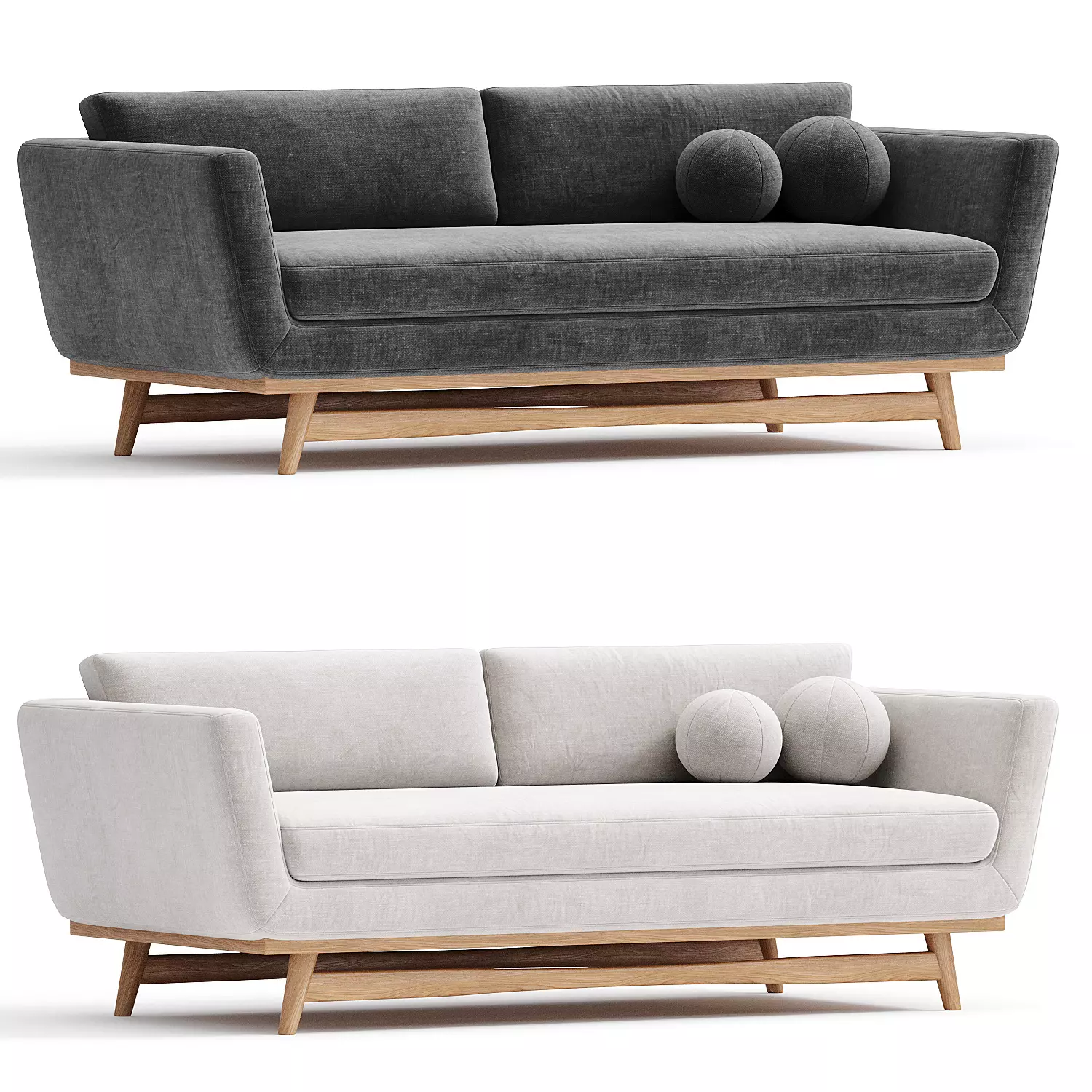 Scandinavian design sofa 3D model