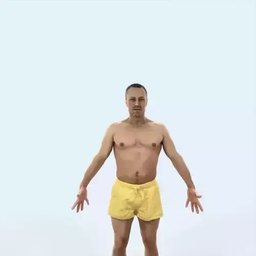 Fortitude L Animated Rigged Beach Sports Man