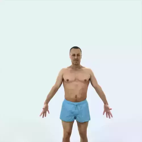 Fortitude F Animated Rigged Beach Sports Man