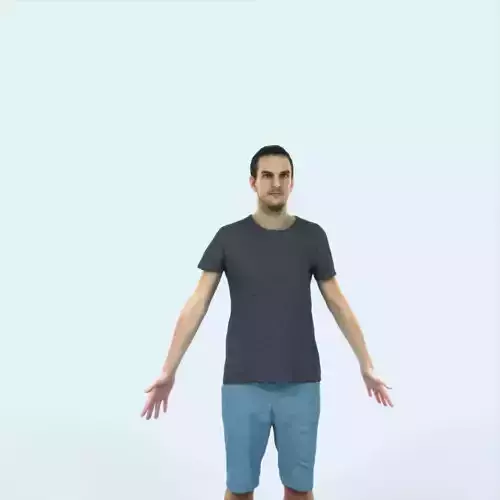 Jest 01J Animated Rigged Summer Casual Man