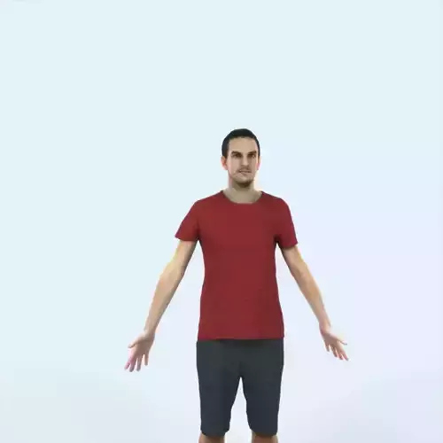 Jest 01I Animated Rigged Summer Casual Man