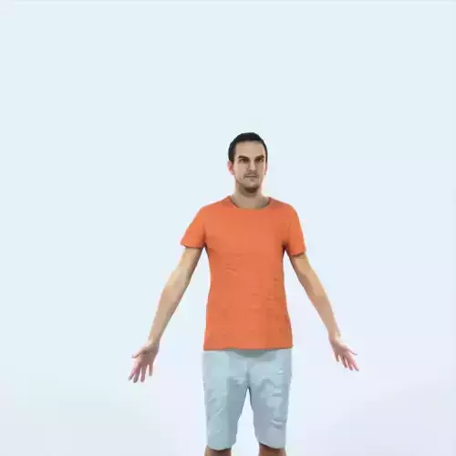 Jest 01E Animated Rigged Summer Casual Man