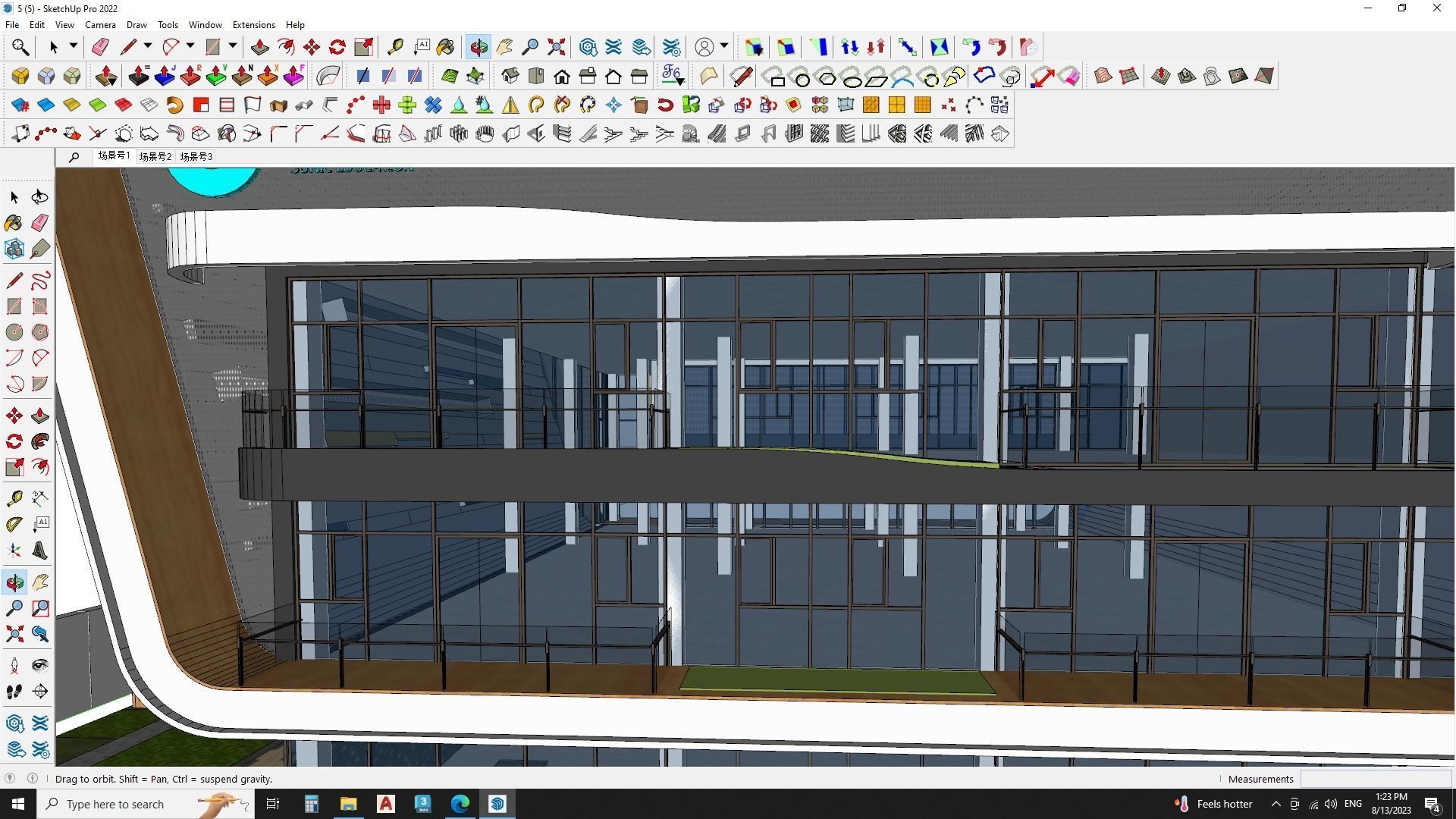 kindergarden education building sketchup model 3D model_8