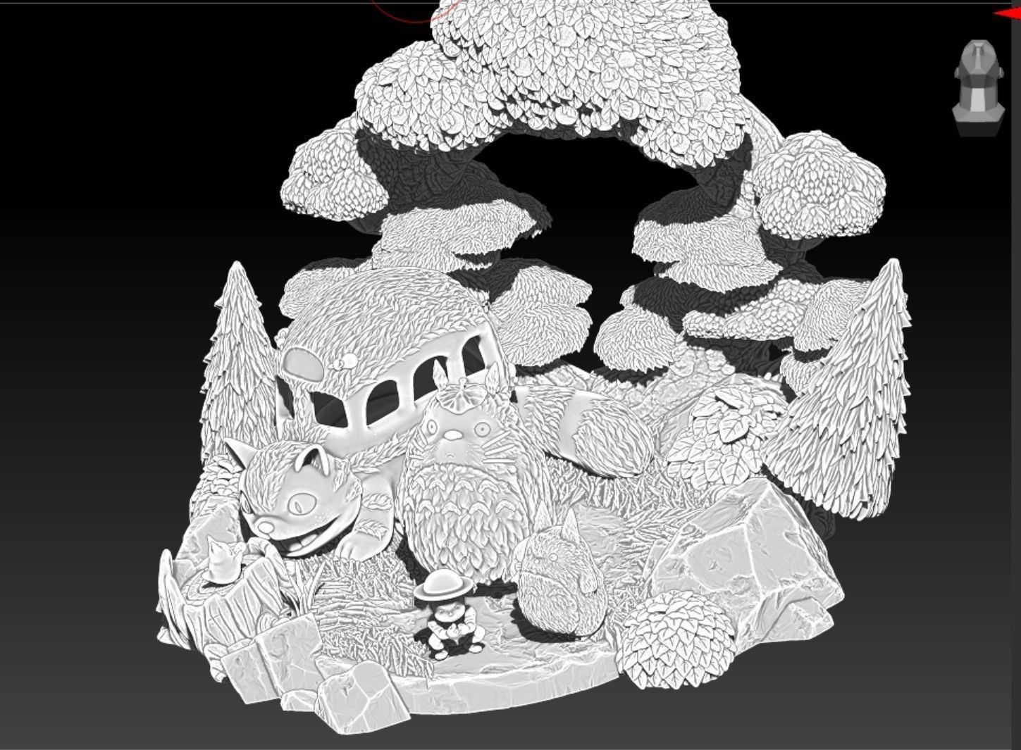 mon voisin totoro 3D print model_7