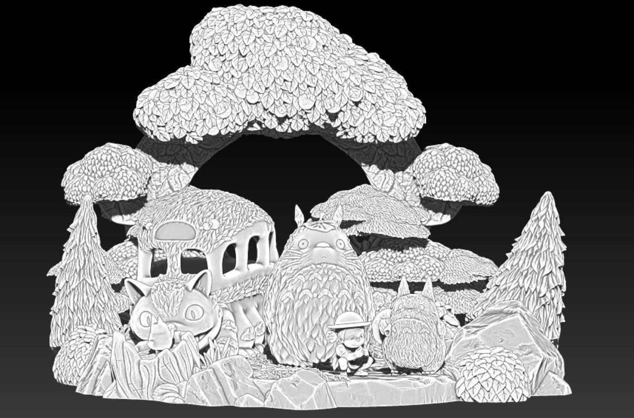 mon voisin totoro 3D print model_6