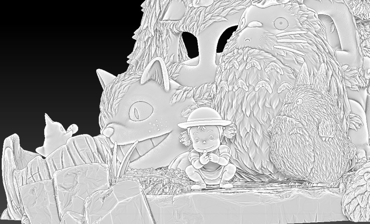 mon voisin totoro 3D print model_5