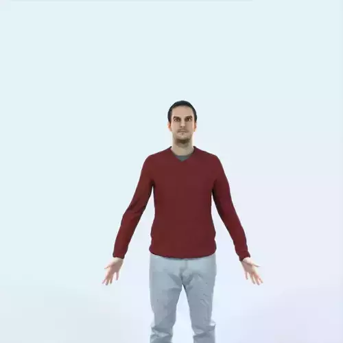 Jest 08J Animated Rigged Casual Man