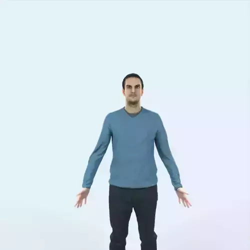 Jest 08F Animated Rigged Casual Man