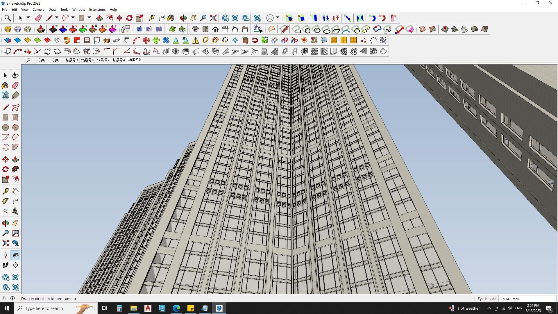 6 Classical Apartment building with Shopping mall 3D model_15
