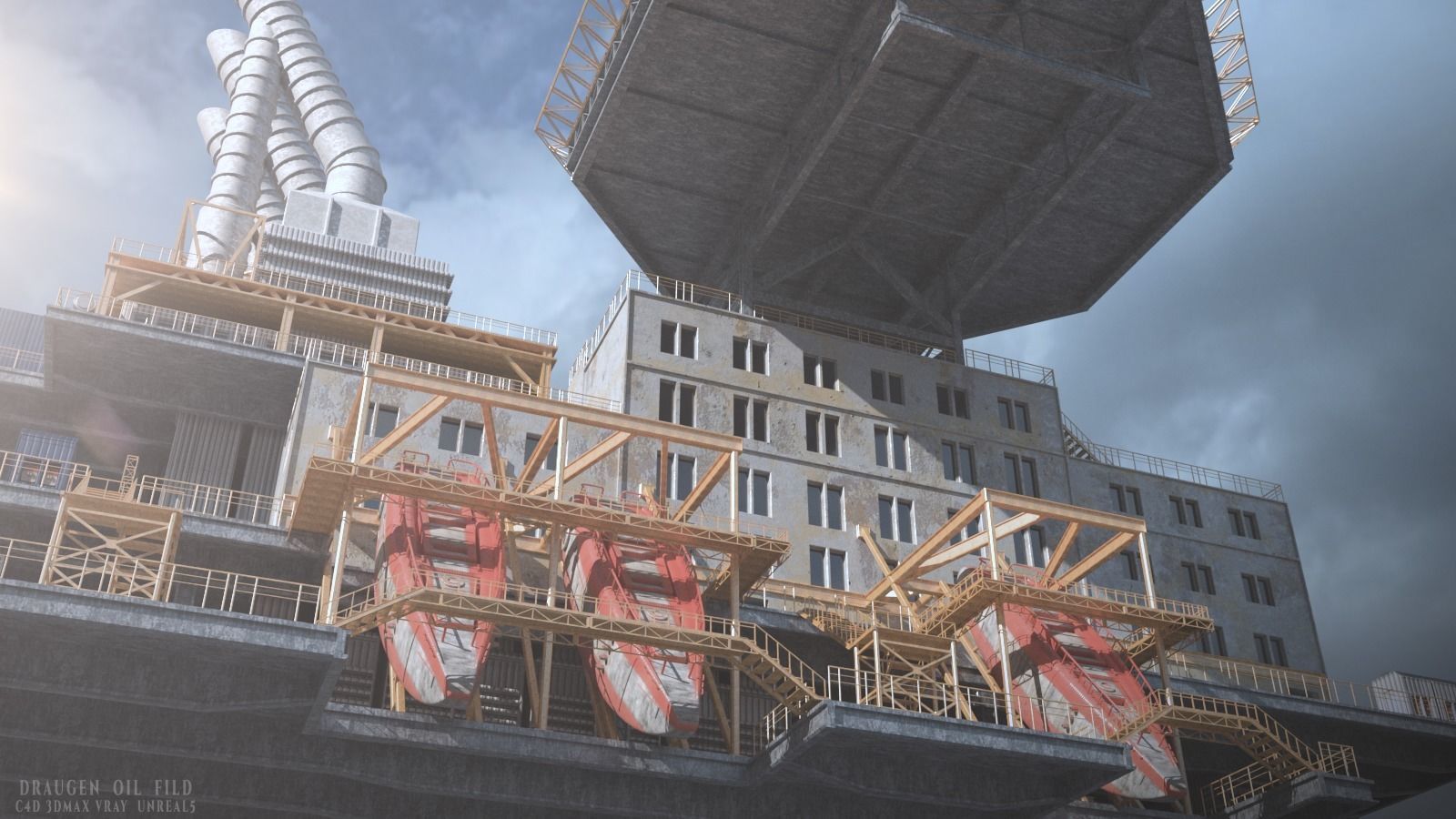Draugen OilFild 3D model_2