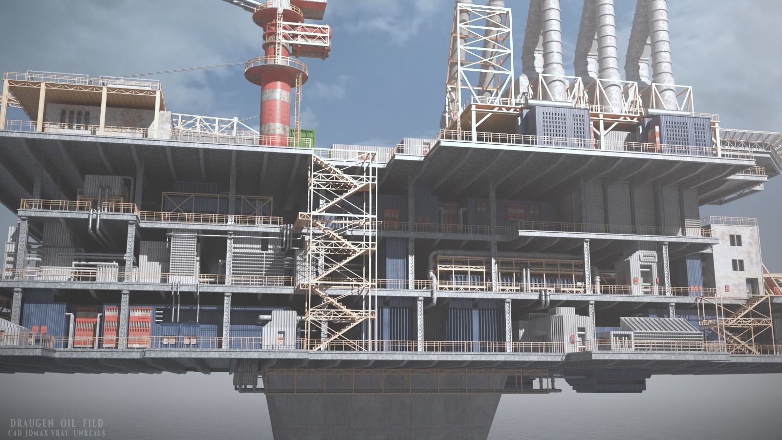 Draugen OilFild 3D model_5