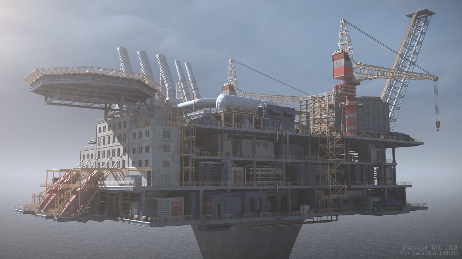Draugen OilFild 3D model_3