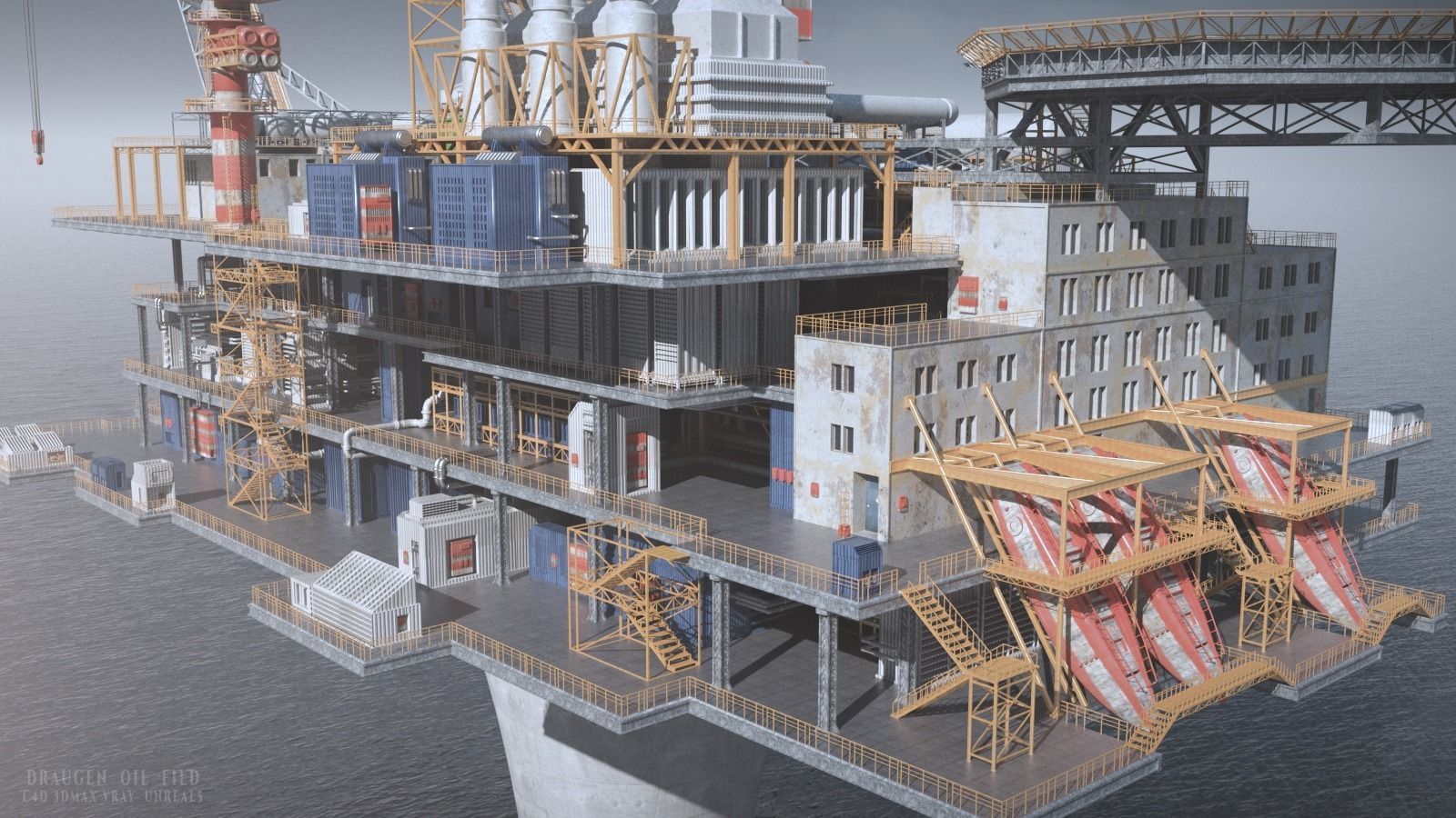 Draugen OilFild 3D model_8