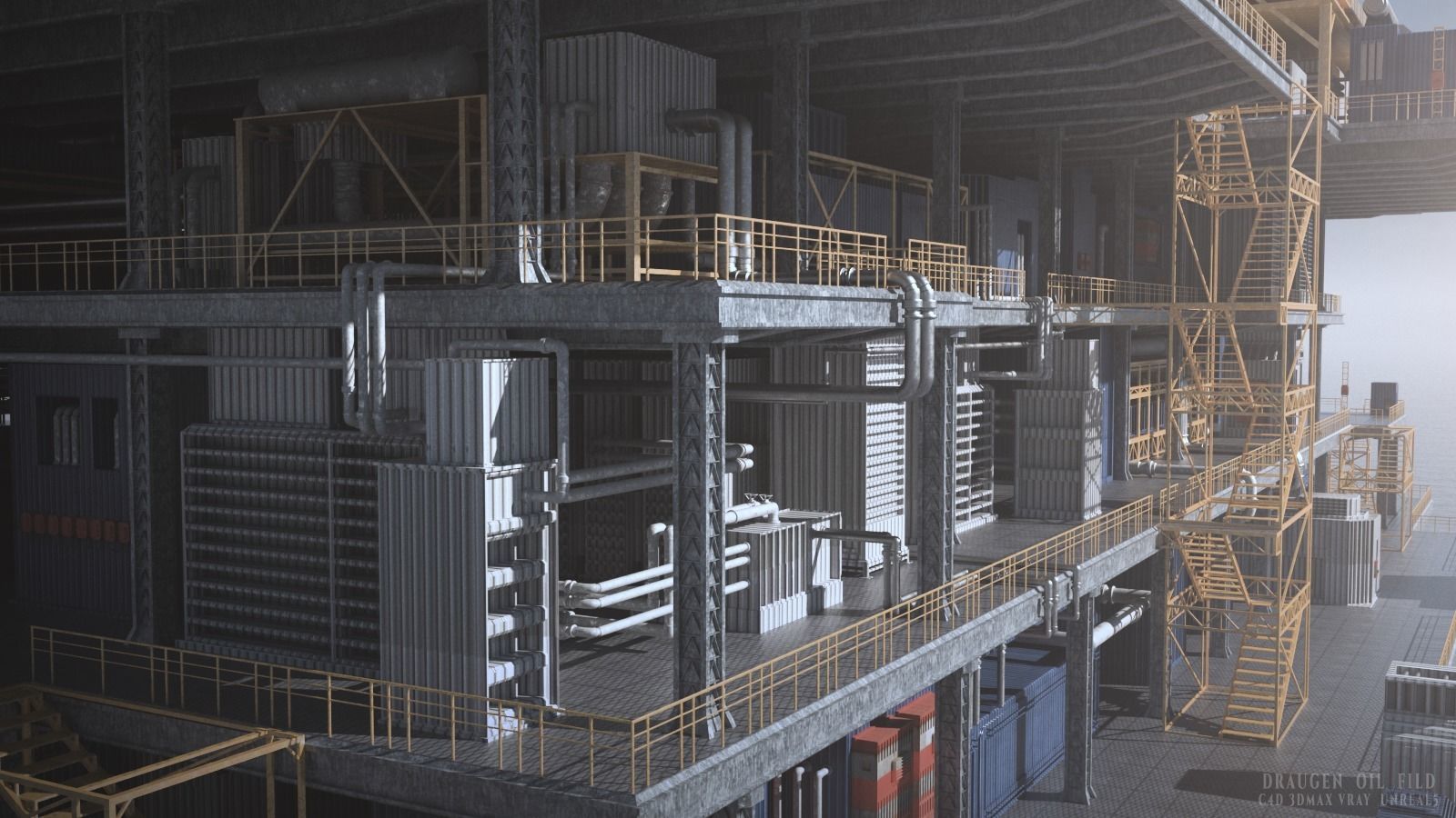 Draugen OilFild 3D model_4