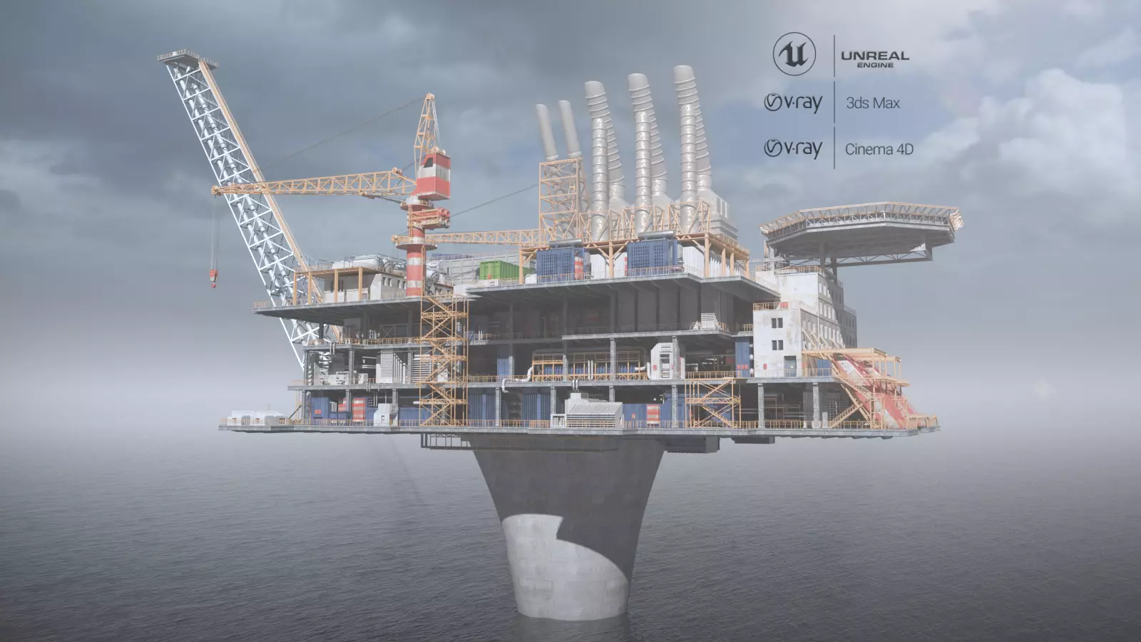 Draugen OilFild 3D model_0