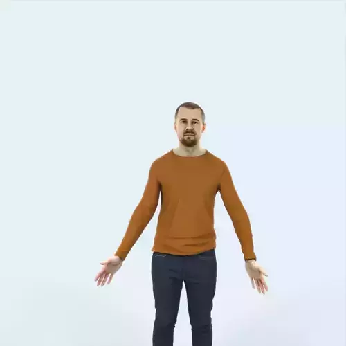 Master 01L Animated Rigged Casual Man