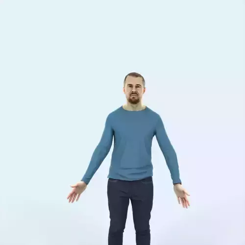 Master 01K Animated Rigged Casual Man
