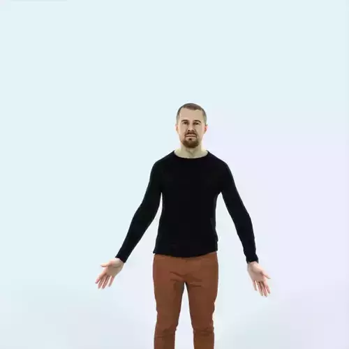 Master 01J Animated Rigged Casual Man