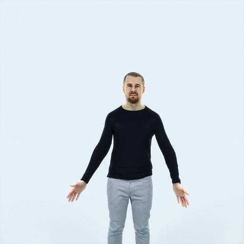 Master 01I Animated Rigged Casual Man Low-poly 3D model